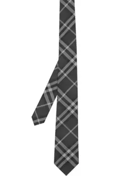 Классический галстук в клетку Vintage Check BURBERRY, серый