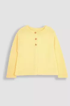 Классический хлопковый кардиган Jojo Maman Bb, желтый