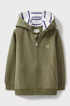 Классический хлопковый свитер Crew Clothing Company, зеленый