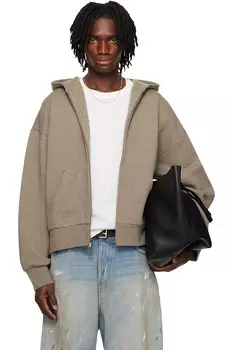 Классический худи на молнии Fear Of God Essentials, цвет homestead heather