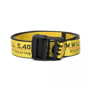 Классический индустриальный ремень Off-White Желтый/Черный