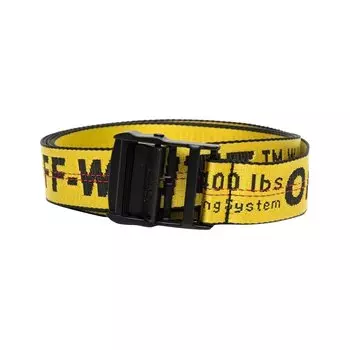 Классический индустриальный ремень Off-White Желтый/Черный