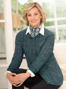 Классический кардиган Basics Classic Basics, цвет Ozean-Meliert