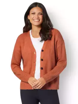 Классический кардиган Basics Classic Basics, цвет Papaya