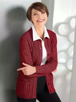 Классический кардиган Basics Classic Basics, цвет Rot-Meliert