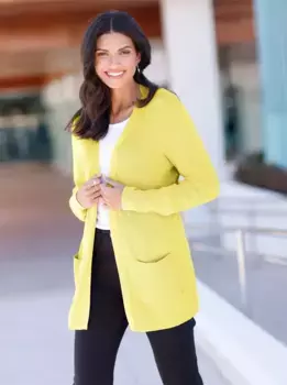 Классический кардиган Basics Classic Basics, цвет Zitrone