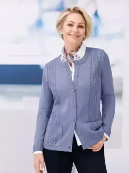 Классический кардиган Basics Classic Basics, синий