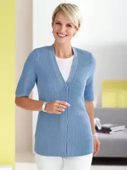 Классический кардиган Basics Classic Basics, синий