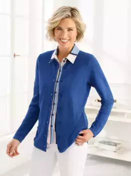 Классический кардиган Basics Classic Basics, синий