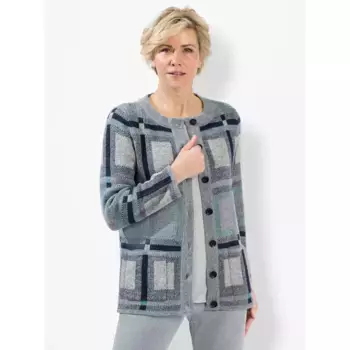 Классический кардиган Classic, цвет Steingrau-Ozean-Gemustert