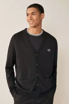 Классический кардиган Fred Perry, черный
