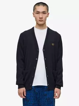 Классический кардиган Fred Perry, темно-синий