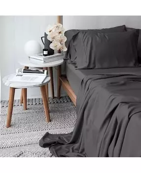 Классический комплект постельного белья King EUCALYPSO, серый