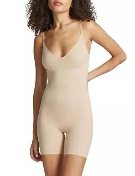 Классический контрольный боди-шорты телесного цвета Commando, цвет nude