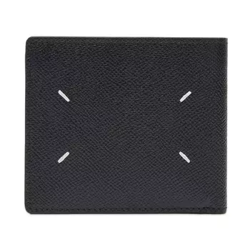 Классический кошелек из зернистой кожи Maison Margiela, черный