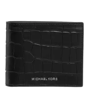 Классический кошелек с логотипом и отделениями для карт. Michael Kors, черный