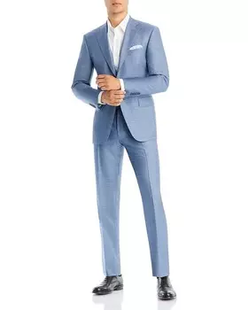 Классический костюм Canali Siena из акульей кожи, синий