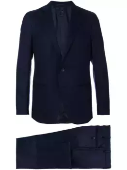Классический костюм-двойка Caruso, синий