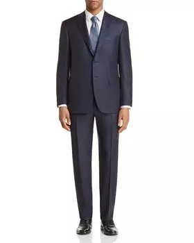 Классический костюм Siena Sharkskin Canali, цвет Blue