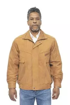 Классический кожаный бомбер Harrington-Минск Infinity Leather, коричневый