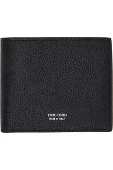 Классический кожаный кошелек-двойник Grain Tom Ford, черный