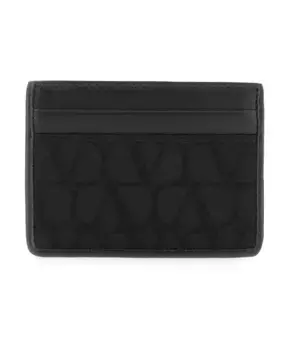 Классический кожаный кошелек Valentino Garavani, черный