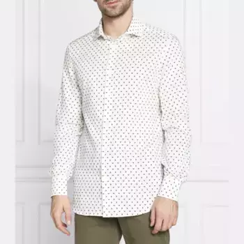 Классический крой рубашки Emporio Armani, белый