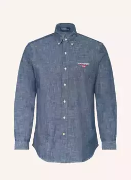 Классический крой рубашки Polo Sport, синий