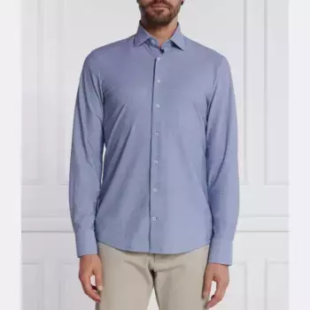 Классический крой рубашки Stenstrms, синий