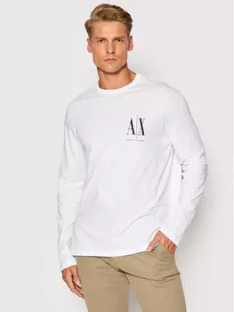 Классический крой с длинным рукавом Armani Exchange, белый