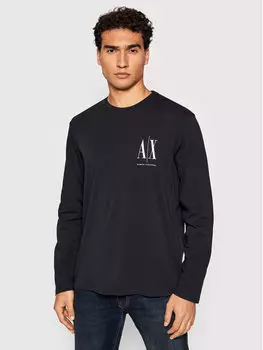 Классический крой с длинным рукавом Armani Exchange, синий