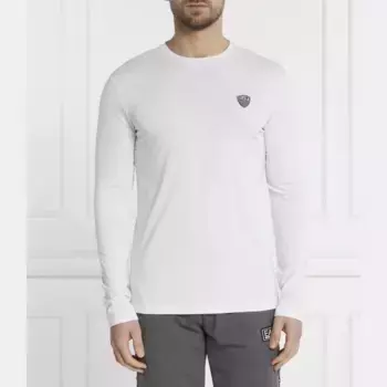 Классический крой с длинным рукавом Ea7, белый