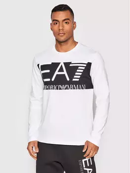 Классический крой с длинным рукавом Ea7 Emporio Armani, белый