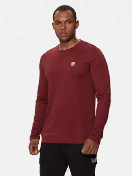 Классический крой с длинным рукавом Ea7 Emporio Armani, красный