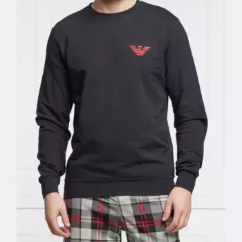 Классический крой с длинным рукавом Emporio Armani, черный