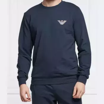 Классический крой с длинным рукавом Emporio Armani, синий
