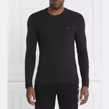 Классический крой с длинным рукавом Emporio Armani, черный