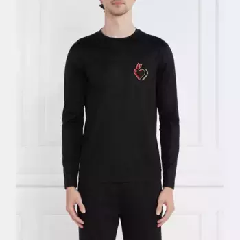 Классический крой с длинным рукавом Emporio Armani, черный