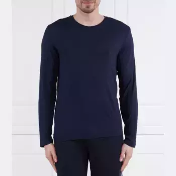 Классический крой с длинным рукавом Emporio Armani, синий