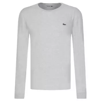 Классический крой с длинным рукавом Lacoste, серый