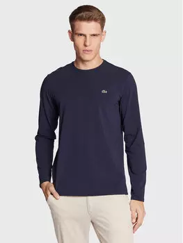 Классический крой с длинным рукавом Lacoste, синий