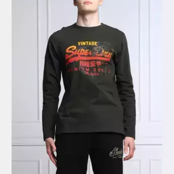Классический крой с длинным рукавом Superdry, зеленый