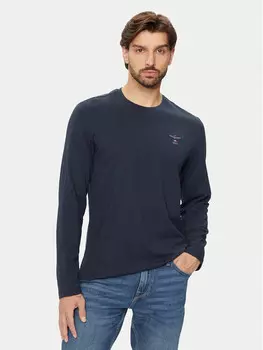 Классический крой с длинными рукавами Aeronautica Militare, синий