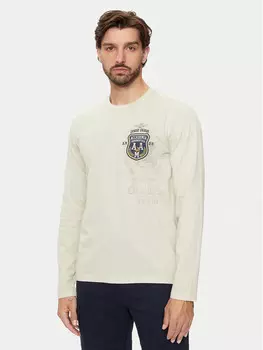 Классический крой с длинными рукавами Aeronautica Militare, бежевый