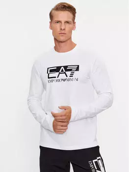 Классический крой с длинными рукавами Ea7 Emporio Armani, белый