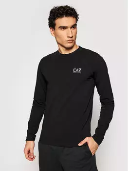 Классический крой с длинными рукавами Ea7 Emporio Armani, черный