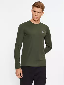 Классический крой с длинными рукавами Ea7 Emporio Armani, зеленый