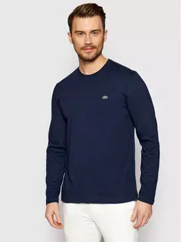 Классический крой с длинными рукавами Lacoste, синий