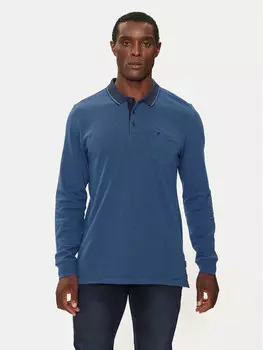 Классический крой с длинными рукавами Pierre Cardin, синий