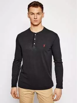 Классический крой с длинными рукавами Polo Ralph Lauren, черный